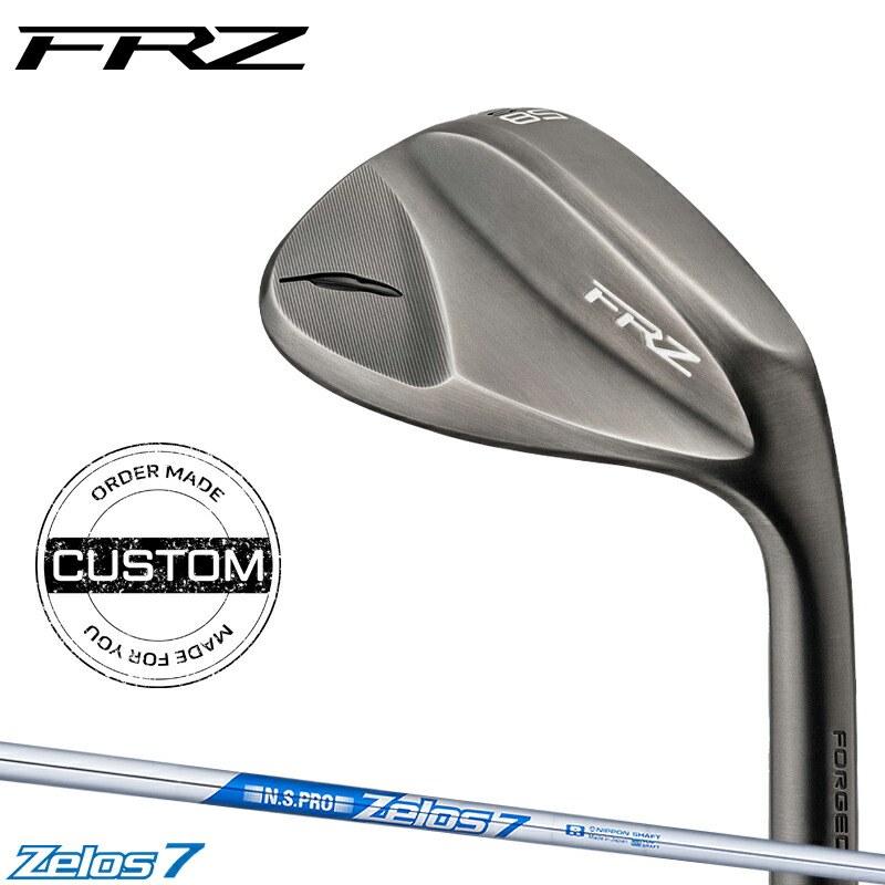 【受注生産】【正規品】 右打用 フォーティーン FRZ ウェッジ スモーキーサテン NSプロ ゼロス7 装着 カスタムオーダー FOURTEEN FRZ ブラック N.S.PRO Zelos7 2024年9月発売モデル