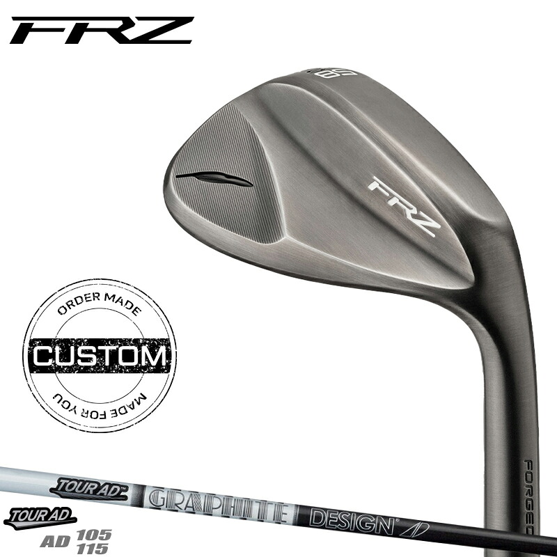 【受注生産】【正規品】 右打用 フォーティーン FRZ ウェッジ スモーキーサテン グラファイトデザイン ツアーAD 105/115 IRON 装着 カスタムオーダー FOURTEEN FRZ ブラック TOUR AD-105/AD-115 2024年9月発売モデル｜アトラクトゴルフ 店