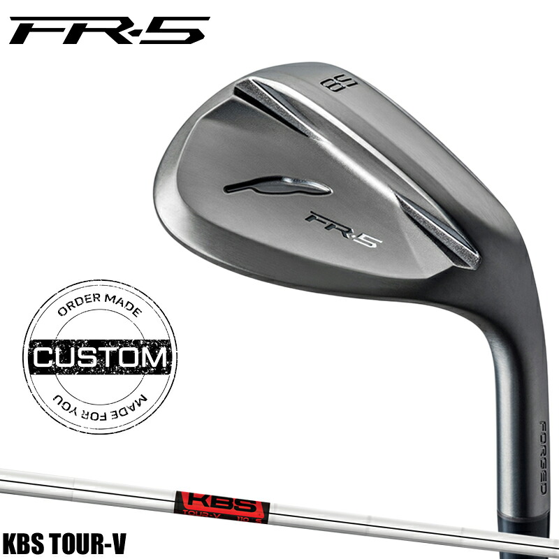 【受注生産】【正規品】 右打用 フォーティーン FR-5 ウェッジ ダイアモンドブラックサテン KBSツアー V 装着 カスタムオーダー FOURTEEN FR5 黒 KBS TOUR V 2025年5月発売モデル