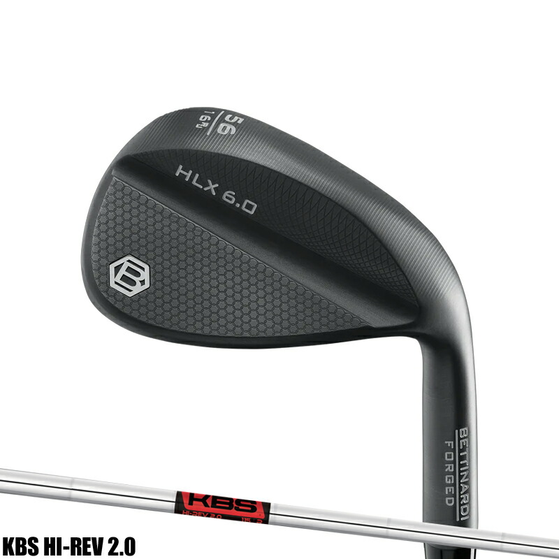 【受注生産】【正規品】 右打用 ベティナルディ HLX 6.0 フォージドウェッジ グラファイト PVD 仕上げ KBS ハイレブ2.0 スチールシャフト BETINARDI HLX6.0 FORGED WEDGE GRAPHITE PDV KBS TOUR HI-REV2.0