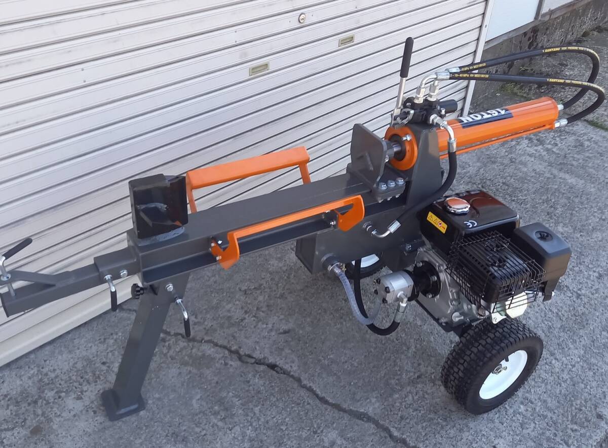 精神的な統合済送りとどける 斧機 １６ｔ 6.5Hp発動機 シングル生き胆 オート引き返し