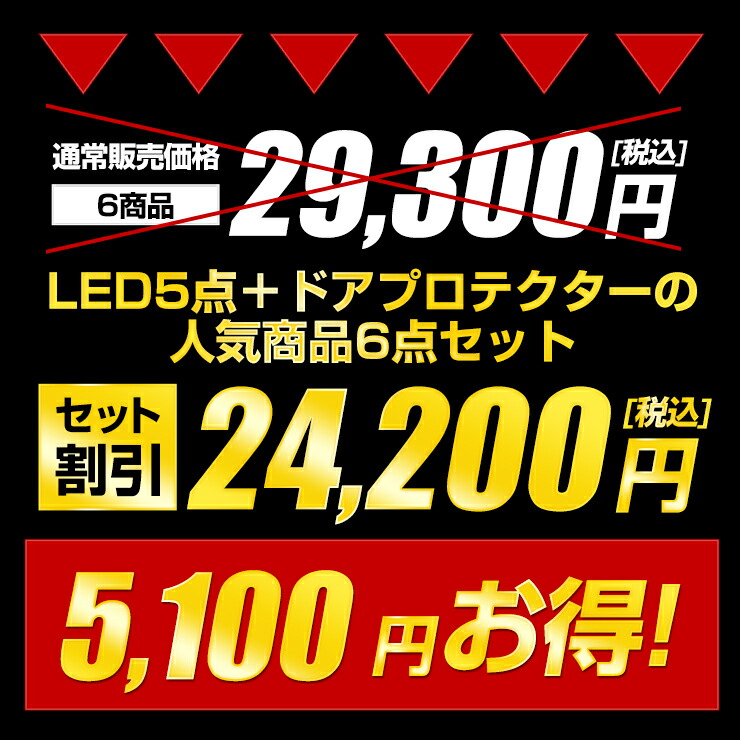 ファクトリーアウトレット E13ノート 専用 LED5点 ドアプロテクター