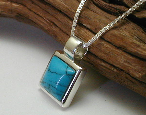 モレンシターコイズ　トルコ石 ネックレス　シルバー925 ターコイズ　　＊61 モレンシターコイズ トルコ石 ネックレス シルバー925