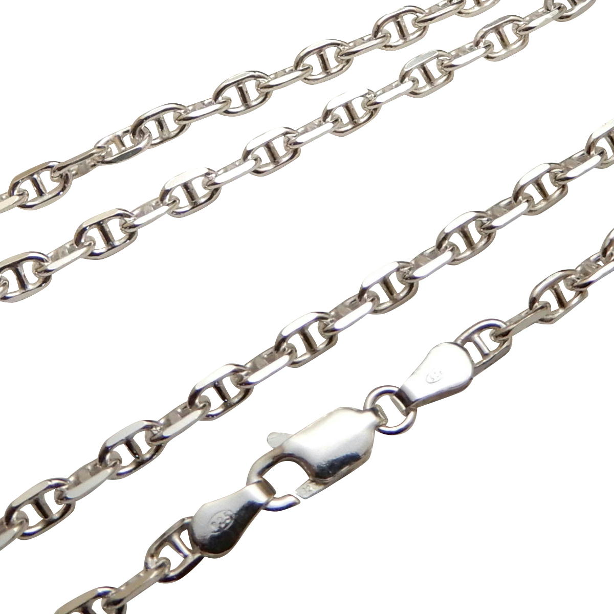 楽天市場 錨の鎖型 シルバーネックレス メンズネックレス シルバー925 アンカーネックレス 45cm 3mm ネックレス チェーン メンズ シルバーチェーン アンカーチェーン 男 シンプル 碇 船 鎖 チェーン のみ １００点マーケット