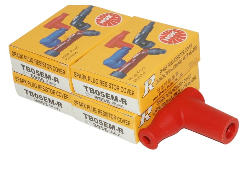【楽天市場】送料込13352円 NGKプラグキャップ TB05EMR 8955 x 4個セット Spark Plug Resistor