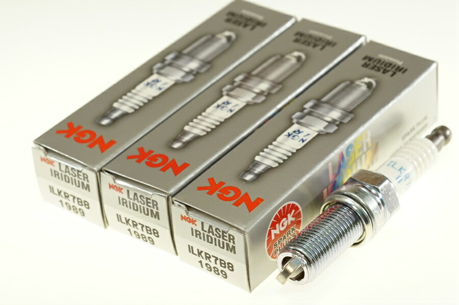 NGK ILKR7B8 1989 一体形 x3本 エヌジーケー 日本特殊陶業 Spark plug/3X-4927 アイ i HA1W アウトランダー OUTLANDER CW6W