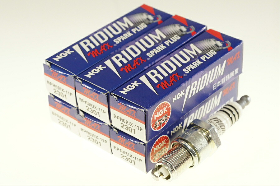 NGK BPR6EIX-11P 2301 ポンチカシメ x6本 エヌジーケー 日本特殊陶業 Spark plug/6X-2360 マジェスティFI('07-) トラジェ GH-F20 トラジェ GF-F20 デリカ DELICA L037GV/GW デリカ DELICA L037GV/GW
