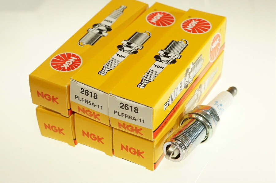 NGK PLFR6A-11 2618 一体形 x6本 エヌジーケー 日本特殊陶業 Spark plug/6X-2642 マーチ MARCH BK12(14S) V70 LA-SB5254AW S60 CBA-RB5254A(ターボR) レガシイ LEGACY BEE レガシイ LEGACY BHE