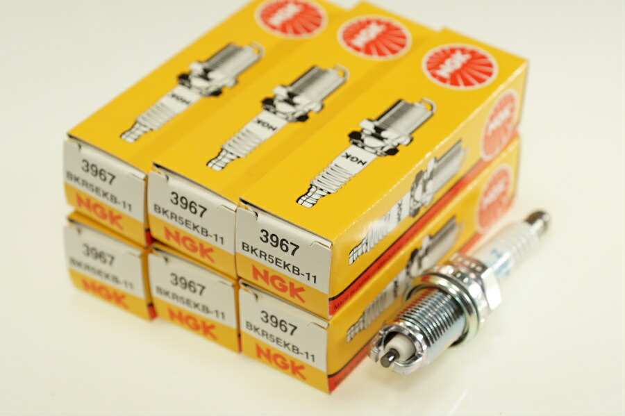 NGK BKR5EKB-11 3967 一体形 x6本 エヌジーケー 日本特殊陶業 Spark plug/6X-0234 ラウム RAUM EXZ10 15 ビスタアルデオ VISTA ARDEO ZZV50G ビスタ VISTA ZZV50 ターセル TERCEL EL53 55 ターセル TERCEL EL51