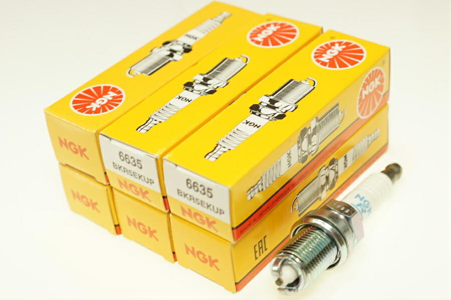 NGK BKR5EKUP 6635 一体形 x6本 エヌジーケー 日本特殊陶業 Spark plug/6X-0239 ボーラ シャラン シャラン V280|138OnlineShop