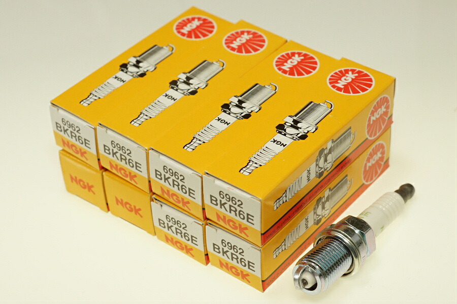 NGK BKR6E 6962 一体形 x8本 エヌジーケー 日本特殊陶業 Spark plug/8X-0259 ルーテシア E-57F7P ルーテシア E-C57D ルーテシア E-57E7J ルーテシア E-C575 ルーテシア E-C572