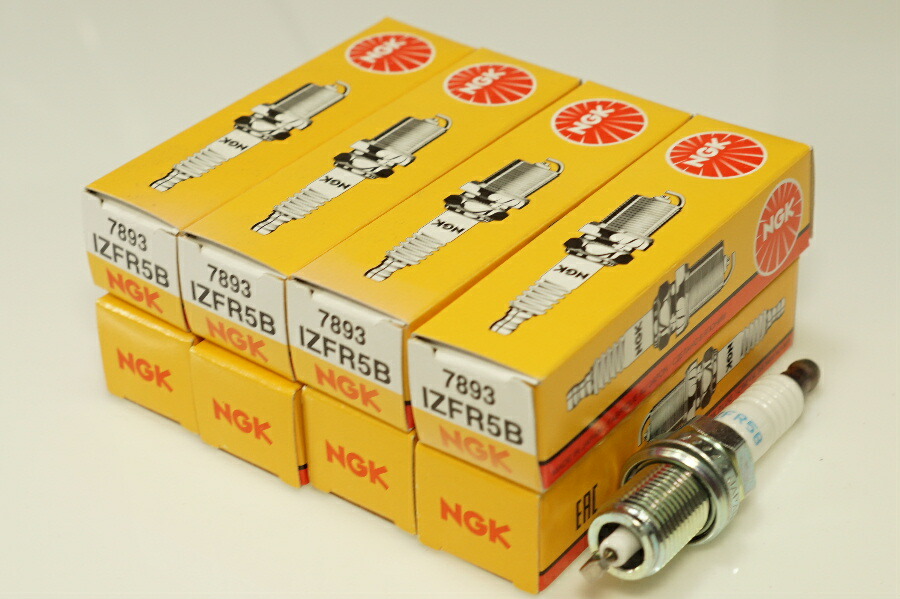 【楽天市場】NGK IZFR5B 7893 一体形 x8本 エヌジーケー 日本特殊陶業 Spark plug/8X-2319 プラウディア ...