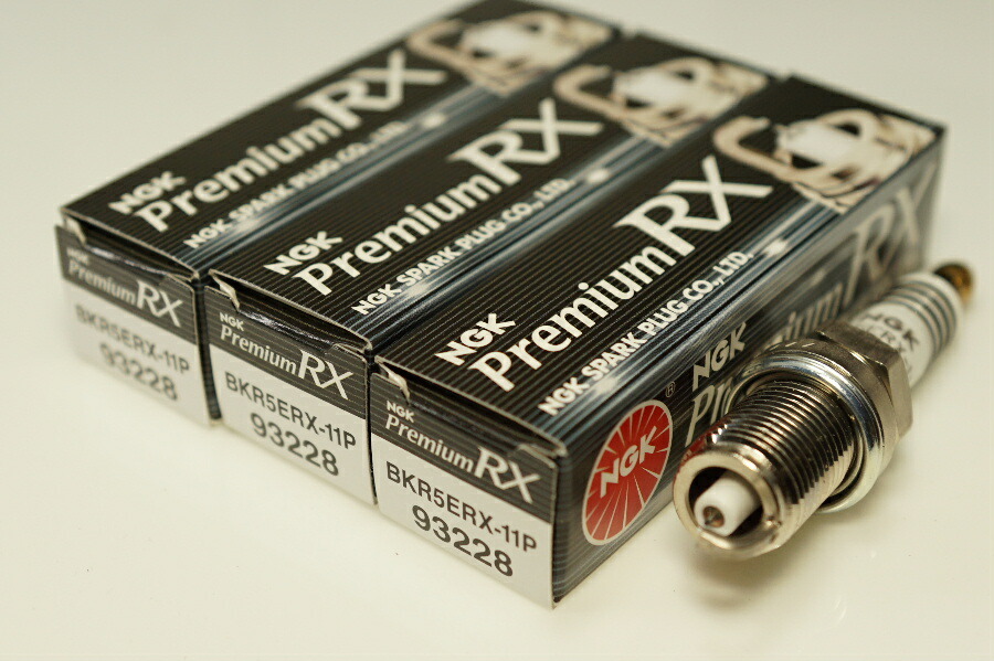 NGK BKR5ERX-11P 93228 ポンチカシメ x3本 エヌジーケー 日本特殊陶業 Spark plug/3X-2275 SX4 YA41S YB41S プレサージュ PRESAGE HU30 オッティ OTTI H91W ミニカ MINICA H42A/V 47A/V トッポBJ TOPPO BJ H42V 47V
