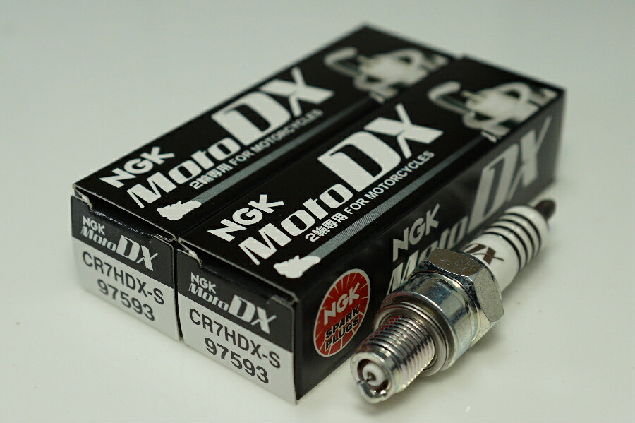 NGK CR7HDX-S 97593 ネジ形 x2本 エヌジーケー 日本特殊陶業 Spark plug/2X-1363 PMX50('10-) PMX110/110ネイキッド('10-) マイブブ125 アッローロ125('10-) アイミー125('10-)