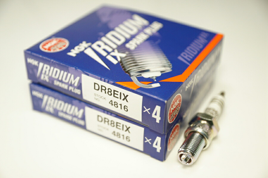 NGK DR8EIX 4816 ネジ形 x8本 エヌジーケー 日本特殊陶業 Spark plug/8X-1331 RT125D('09-) BB1スーパーモノ/ビポスト('95-) F650CS/GS/GSダカール('00-'01) 400 スーパーエンデューロR('99) 400シリーズ('93-'99)