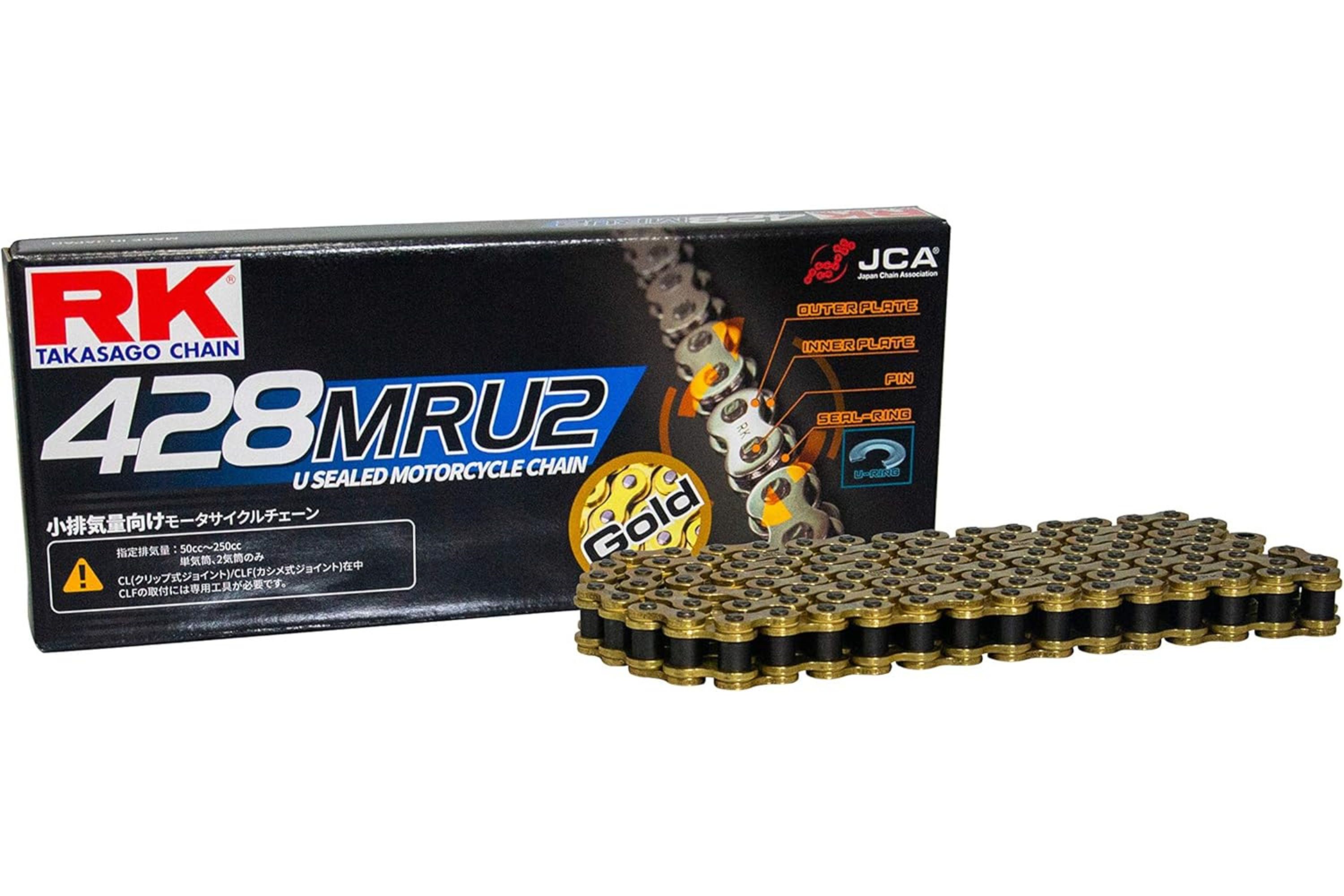 楽天市場】RK 420MRU 極薄 シール チェーン 420-96 ゴールド 96L U 
