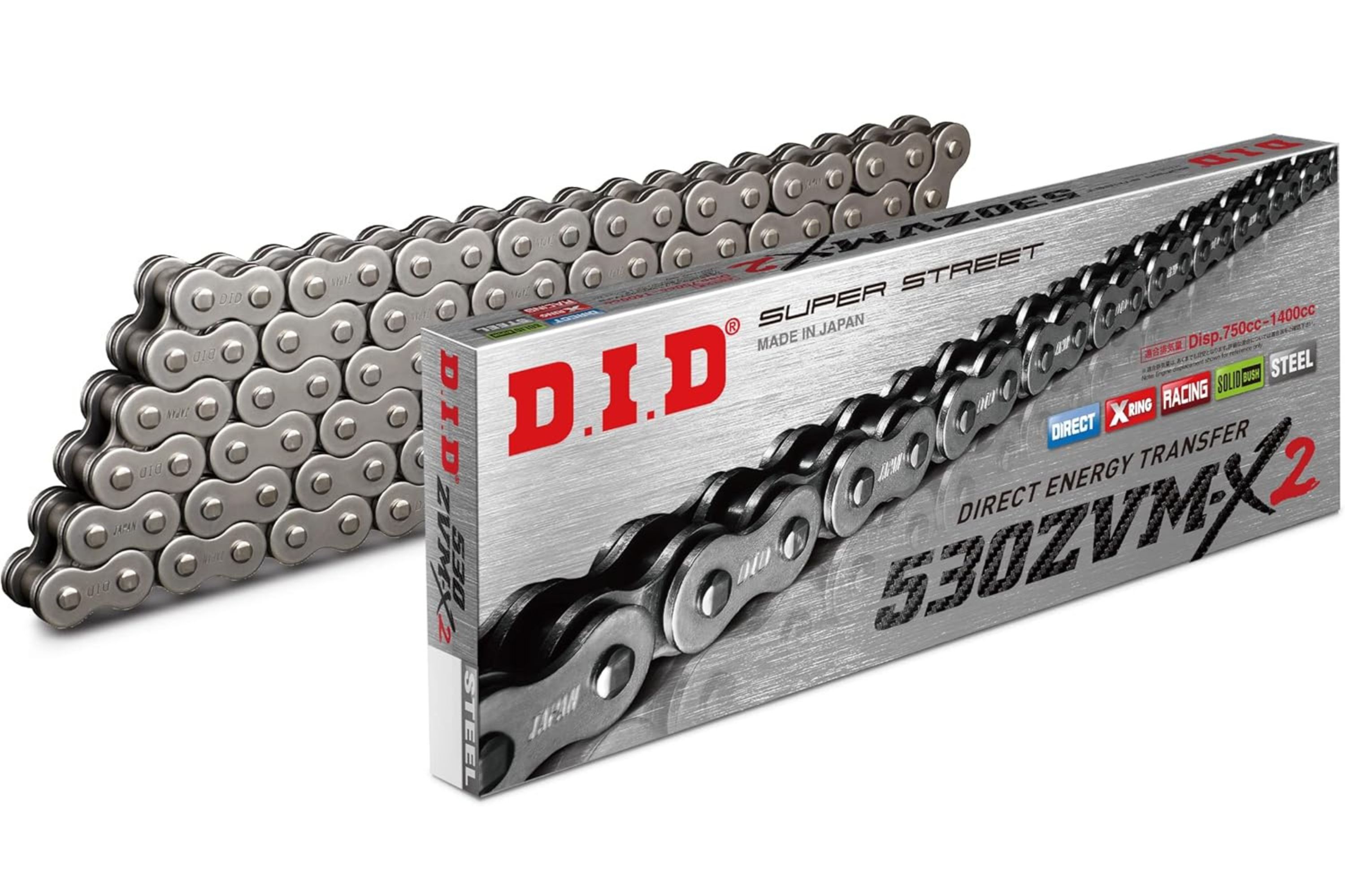 DID ZVM-X2 チェーン 530-138 スチール 138L カシメジョイント/00-7437 530ZVM-X2-138スチール