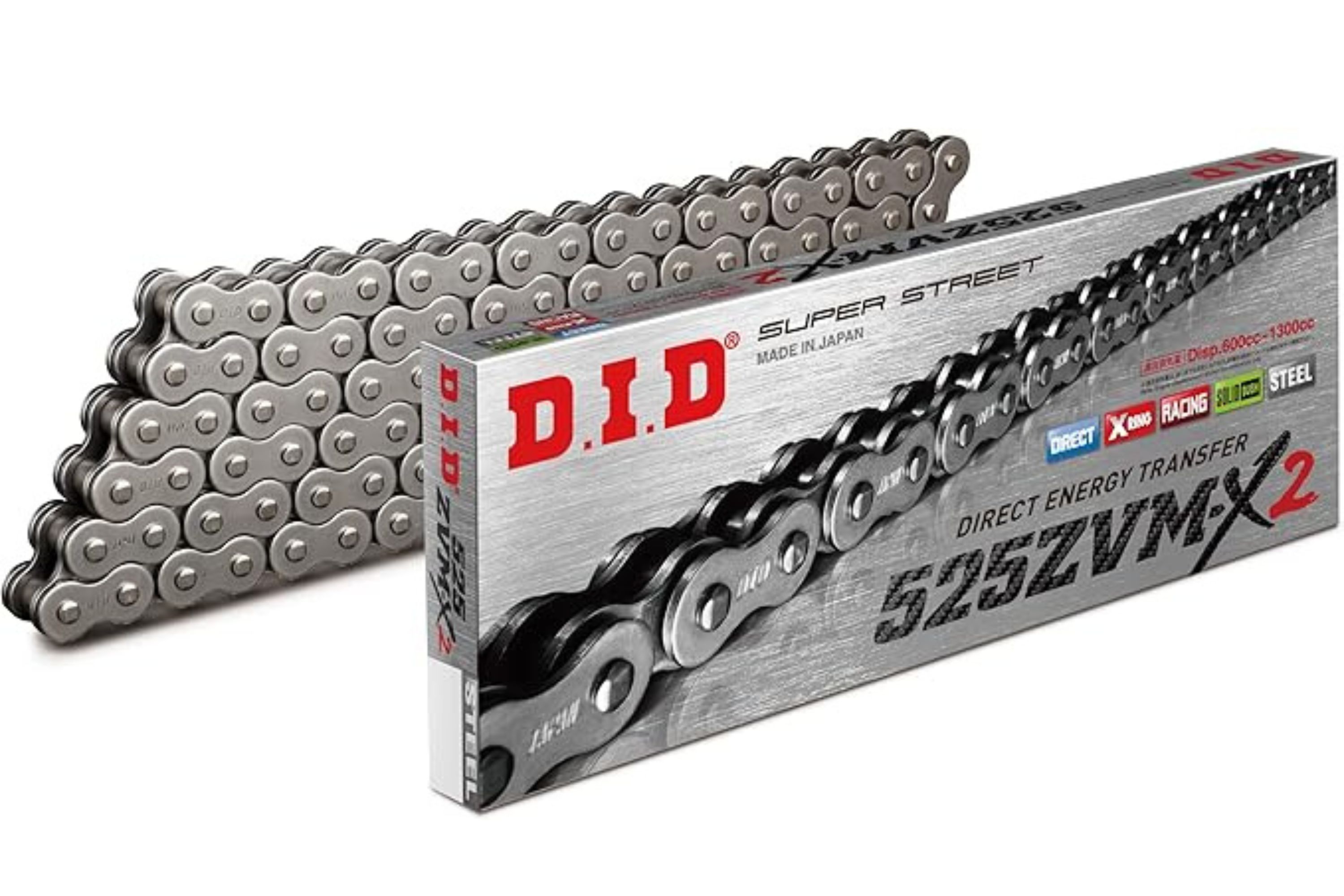 DID ZVM-X2チェーン 525-160 スチール 160L カシメジョイント/00-7602 525ZVM-X2-160スチール