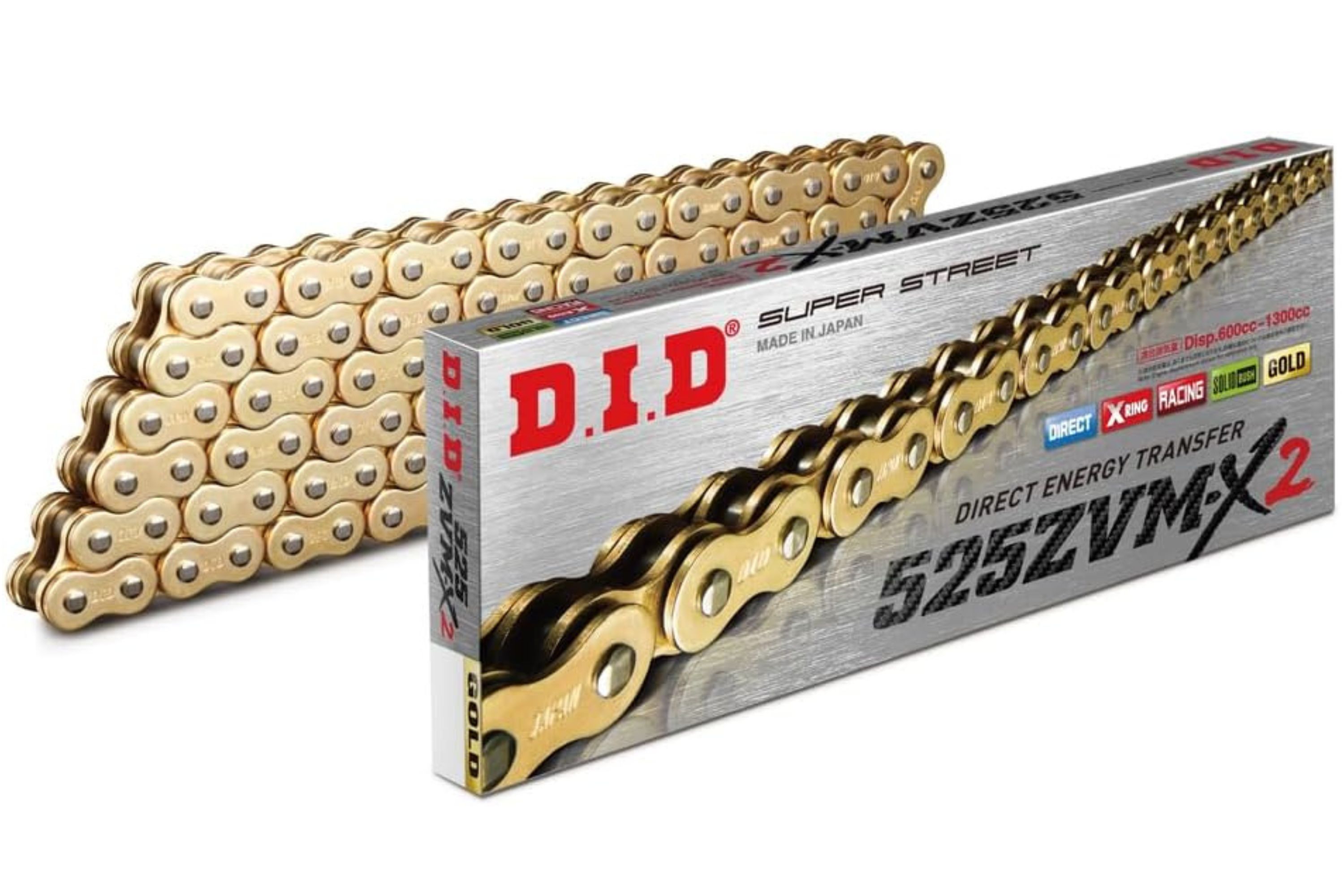 DID ZVM-X2 チェーン 525-134 ゴールド 134L カシメジョイント/00-7650 525ZVM-X2-G&G-134ゴールド|138OnlineShop