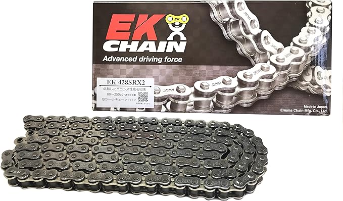 EKシール エヌマ 428-120 チェーン 428SR-X2 シルバー 120L MLJ カシメジョイント/00-8396 428SR-X2(CR;NP)-120シルバー|138OnlineShop