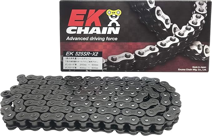 EKシール エヌマ 525-108 チェーン 525SR-X2 スチール 108L MLJ カシメジョイント/00-8750 525SR-X2-108スチール|138OnlineShop