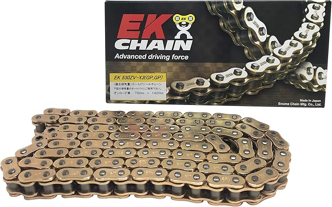 EKシール エヌマ 530-116 チェーン 530ZV-X3 ゴールド 116L SLJ スクリュージョイント/00-9344 530ZV-X3(GP;GP)-116ゴールド