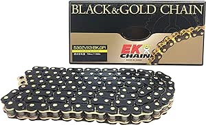 EKシール エヌマ 530-100 チェーン 530ZV-X3 ブラック/ゴールド 100L MLJ カシメジョイント/00-9381 530ZV-X3(BK;GP)P=GP-100ブラック/ゴールドマルチカラー｜138OnlineShop