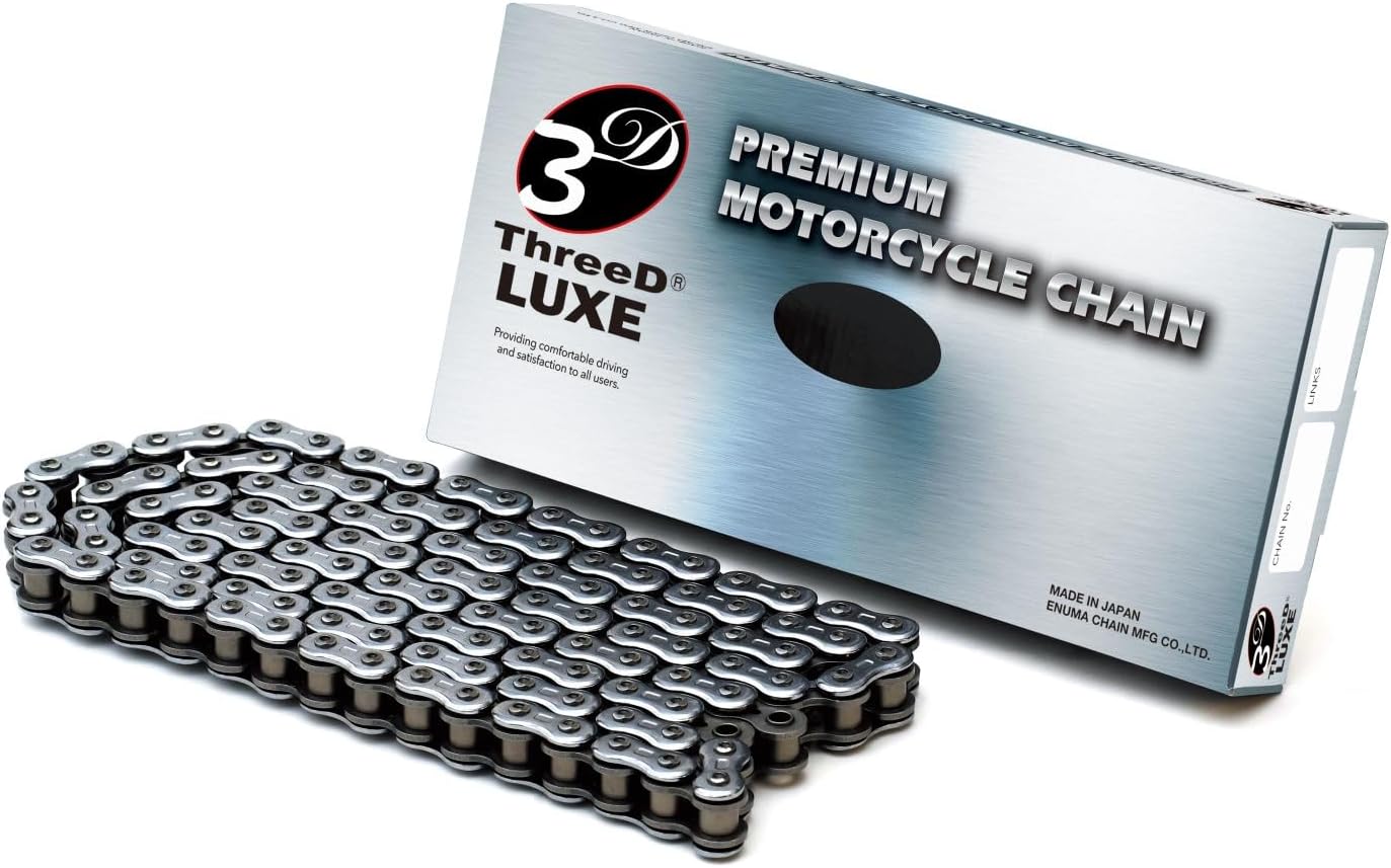 ThreeD エヌマ 520-146 チェーン 520L/3D シルバー 146L MLJ カシメジョイント/00-9535 ThreeD520L/3D(CR;-)-146シルバー