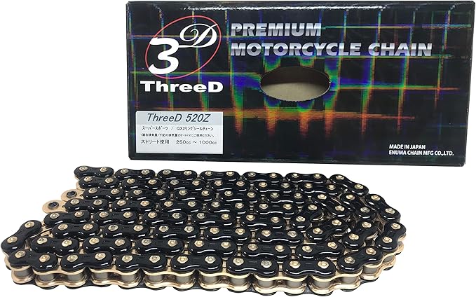 ThreeD エヌマ 520-150 チェーン 520Z/3D ブラック/ゴールド 150L MLJ カシメジョイント/00-9831 520Z/3D(BK;GP)P\u003dGP-150ブラック/ゴールドマルチカラー 33,081円