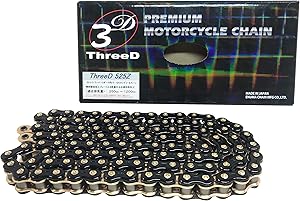 ThreeD エヌマ 525-120 チェーン 525Z/3D ブラック/ゴールド 120L MLJ カシメジョイント/00-9841 525Z/3D(BK;GP)P\u003dGP-120ブラック/ゴールドマルチカラー