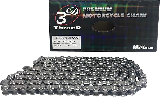 ThreeD エヌマ 520-140 チェーン 520MX/3D シルバー 140L SPJ クリップジョイント/00-9927 ThreeD520MX/3D(CR;-)-140シルバー