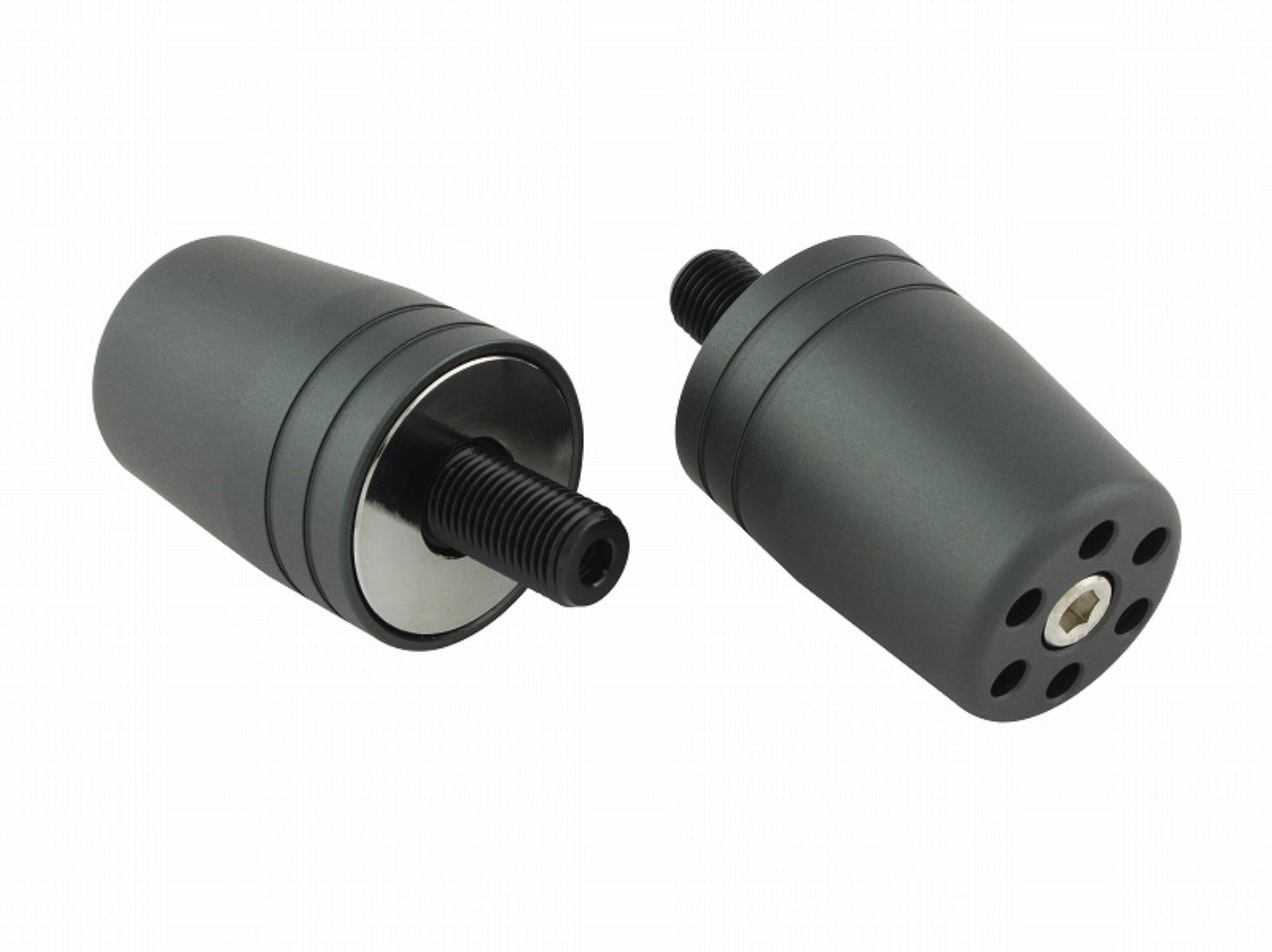 バーエンド スズキ マットグレー Hasndlebar End Weights/00-3378|138OnlineShop
