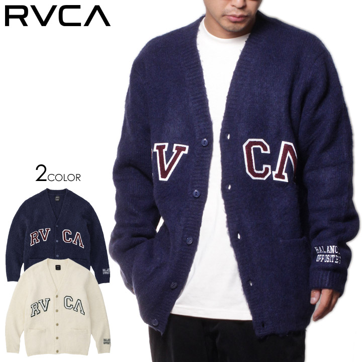 楽天市場】RVCA カーディガン メンズ ブランド セーター ニット 長袖 L