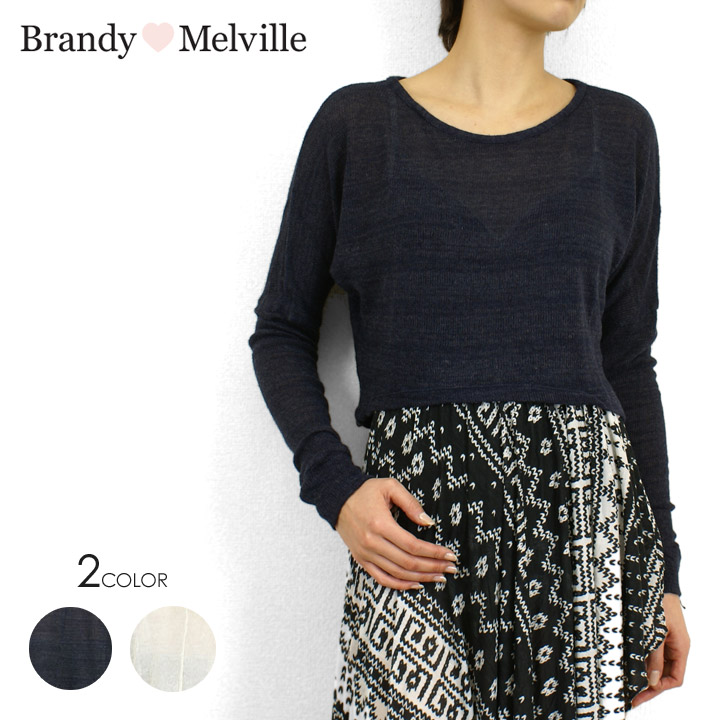 日本産 楽天市場 Brandy Melville ブランディー メルビル ショート丈 ニット Felisa Sweater 3direct 格安 Inquiport Net