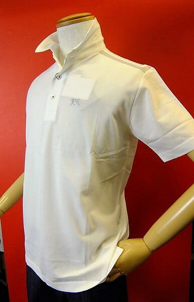 【セール６０％ＯＦＦ】【春夏アウトレット現品限り品】 バラシ　barassi　【半袖ポロシャツ】【メンズ】【ブランド】【ポロシャツ】【メンズファッション】【バラシ服】　シャツカラー半袖ポロシャツ　ホワイト