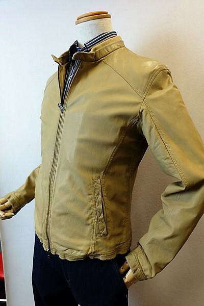 楽天市場 レザーブルゾン レザージャケット ラム革 Made In Spain インポート メンズウェア スペイン製レザーブルゾン ベージュ ４８サイズ フォーシーズン ギャラリー