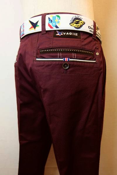 【セール５０％ＯＦＦ】バジエ VAGIIE 【カジュアルパンツ】【秋冬アウトレット現品限り品】【メンズウェア】【ストレッチパンツ】【バジエ服】 ストレッチパンツ ワイン