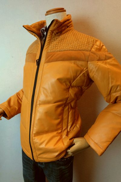 楽天市場 セール６０ ｏｆｆ バラシ レザージャケット ダウンジャケット 秋冬アウトレット現品限り品 メンズウェア 羊革 バラシ服 レザーダウンジャケット オレンジ Barassi フォーシーズン ギャラリー