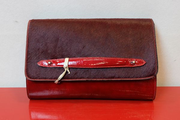 お手頃価格 デルコンテ クラッチバッグ Made Conte Del ワイン ハラコ エナメルレザー切り替えクラッチバッグ バッグ Italy イタリア製 ハラコレザー メンズ レディース デルコンテ In Dc5504 1 Ivavsys Com