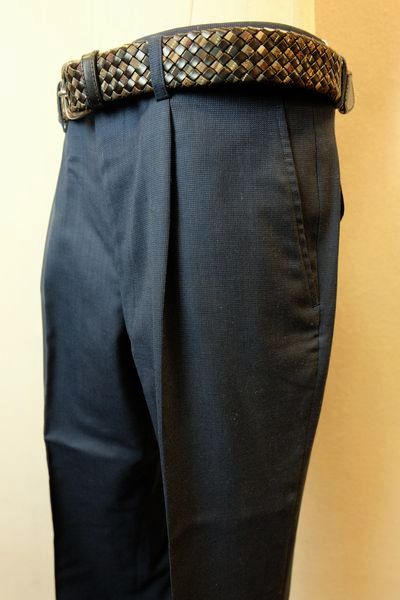 【大売り出し３５％ＯＦＦ】 ロンナー 【スラックス】【秋冬逃げ口現品極限点品】【メンズウェア】【ロンナー成人男性服】 百貨店100’Sいの一番照合のしるし柄スラックス 青み LONNER