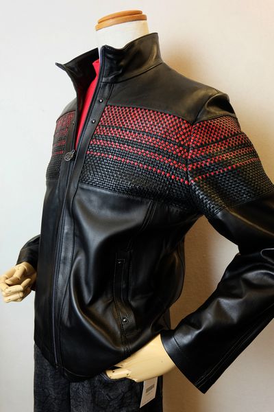 楽天市場 セール３５ ｏｆｆ co レザーブルゾン ２０２０秋冬新作 メンズウェア レザージャケット 羊革 ビビコ服 ビビコ イントレチャート使いレザーブルゾン ブラック ３ｌ フォーシーズン ギャラリー