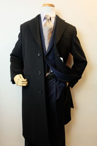 ブランド雑貨総合 ロンナー セール３５ ｏｆｆ Lonner ｍサイズ ブラック カシミヤ１００ チェスターコート チェスターコート カシミヤ 100 秋冬新作 メンズウェア ロンナー紳士服 コート ジャケット Feonnaaherbals Com