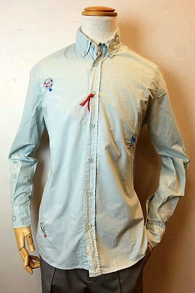 楽天カード分割 楽天市場 Bob ボブ カジュアルシャツ ２０２１春夏新作 イタリア製 ボタンダウンカラー メンズウェア Bob服 刺繍柄ボタンダウンシャツ グリーン フォーシーズン ギャラリー 国内最安値 Mail Caronova Sa Com