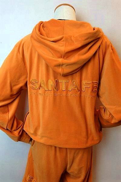 日本製 サンタフェ 春夏新作セール サンタフェ服 パイル地 メンズウェア 春夏新作 オレンジ パーカー Fe Santa サンタフェ セール３０ ｏｆｆ 送料無料 翌日着荷可 トップス
