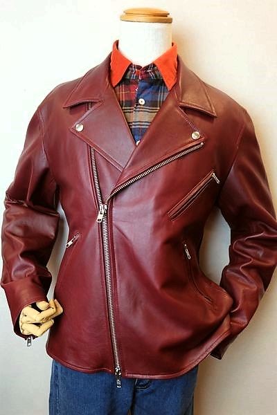 ラウラフェリーチェ LauraFelice 【ライダースジャケット】【秋冬行動様式購入注文承り品】【メンズウェア】【なめし革上衣】【ラウラフェリーチェ服】 ライダースジャケット ブドウ酒