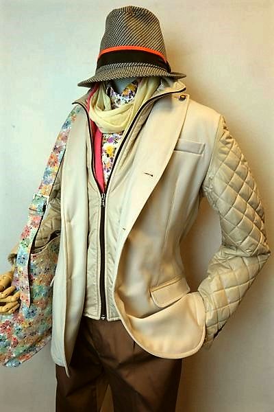 【セール５０％ＯＦＦ】 ROBERTO P ロベルトペペ 【中綿ジャケット】【秋冬インポート品】【イタリア製】【メンズウェア】【カバーオールジャケット】【ロベルトペペ服】 デザイン中綿ジャケット ベージュ