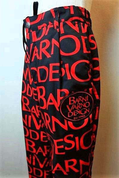 【セール50%OFF】 バーニヴァーノ BARNIVARNO 【中綿イージーパンツ】【秋冬アウトレット現品限り品】【メンズウェア】【カジュアルパンツ】【バーニヴァーノ服】 ワンタック中綿入りイージーパンツ ブラックレッド|フォーシーズン・ギャラリー