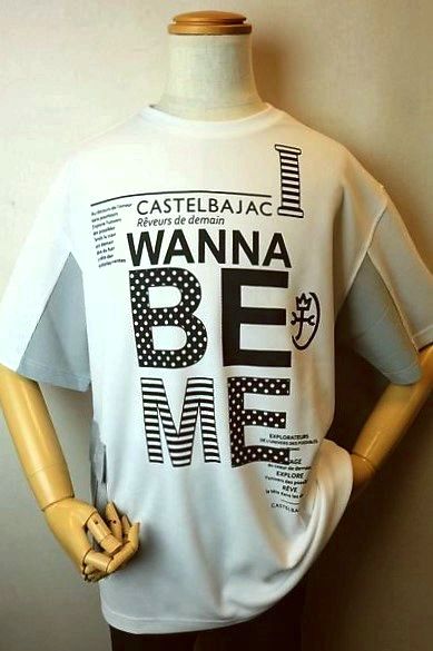 【セール50%OFF】 カステルバジャック CASTELBAJAC 【半袖Tシャツ】【春夏アウトレット現品限り品】【カットソー】【吸汗速乾】【メンズウェア】【ゴルフ】【カステルバジャック服&バッグ】切り替えオーバーサイズ半袖Tシャツ ホワイト