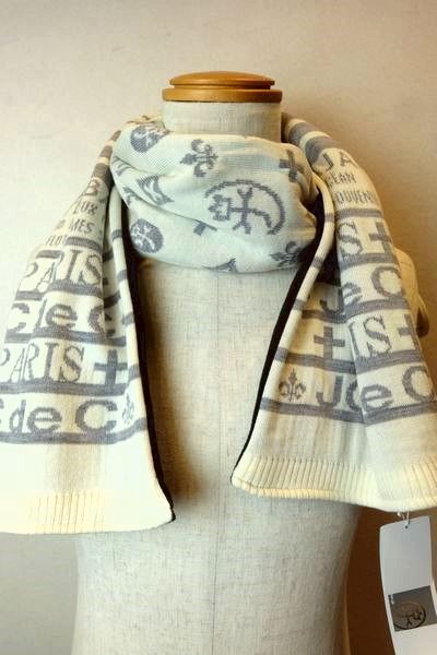 【セール３０％ＯＦＦ】 カステルバジャック CASTELBAJAC 【マフラー】【秋冬アウトレット現品限り品】【裏フリース】【メンズ】【レディース】【カステルバジャック服】 裏フリースロゴマフラー ホワイト