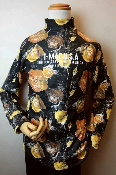 【セール３５％ＯＦＦ】 T-MAC ティーマック 【ハイネックシャツ】【秋冬アウトレット現品限り品】【メンズウェア】【アメリカ】【ゴルフ】【カットソー】【ティーマック服】 裏起毛ストレッチハイネックシャツ イエロー